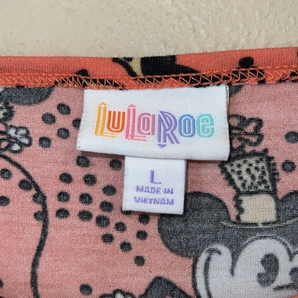 LuLaRoe Women’s Minnie Mouse Disney Irma vacation Party tee Shirt Top size L - Picture 4 of 7